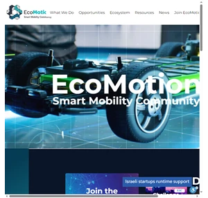 EcoMotion The Global Community of Smart Mobility Innovators 