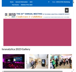 The 24th ANNUAL MEETING of The Israel Analytical Chemistry Society CONFERENCE EXHIBITION 17-18 JANUARY 2023 THE DAVID INTERCONTINENTAL HOTEL TEL AVIV ISRAEL