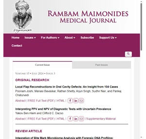 Rambam Maimonides Medical Journal Home Page Rambam Maimonides Medical Journal