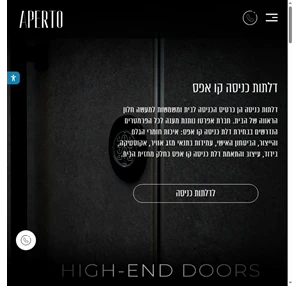 אפרטו דלתות קו אפס Aperto High End Doors