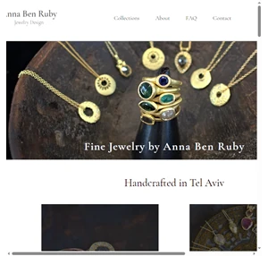 colorful handmade designs anna ben ruby jewelry design tel aviv district