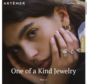 delicate alternative engagement rings and wedding sets artemer