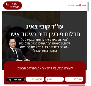 משרד עו"ד קובי צאיג - ייצוג בהליכי חדלות פירעון ודיני מעמד אישי