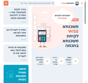 משכנתא חכמה כל המידע שאתם צריכים לדעת במקום אחד - משכנתא Wise