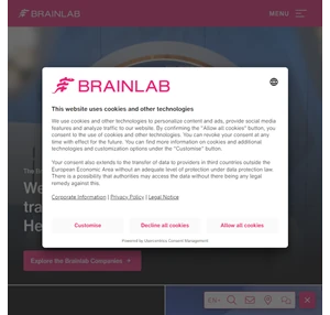 Transforming healthcare with software-based technology - Brainlab