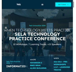 Sela Technology Practice Conference FullStack DevOps FinOps Cyber Security AWS GCP AZURE Management Skills