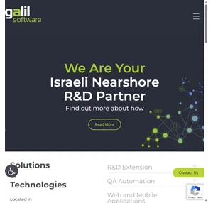 Galil Software Leading the QA Automation Development Augmentation.