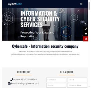 Cyber Security services information security management - CyberSafe