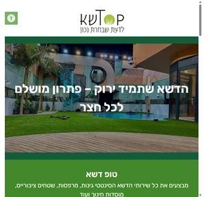 טופ דשא דשא סינטטי