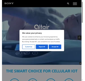 LTE for cellular IoT chipsets LPWA M2M Cellular IoT Solutions Sony Altair