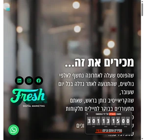 Fresh Digital Marketing סוכנות הדיגיטל 1 בישראל