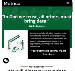 Metrica- leading company in the world of data.