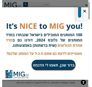 מיג - כל הפתרונות לצרכי המדיה של המותג