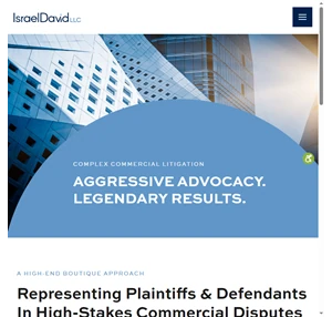 israel david llc aggressive advocacy. legendary results.