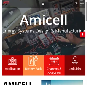 design manufacturing portable power systems - amicell