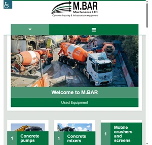 concrete industry infrastructure equipment - m.bar maintenance ltd