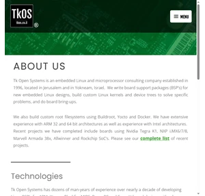 tkos software support for linux open source software