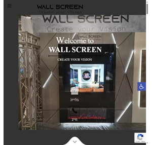 חיפוי קיר זכוכית טלוויזיה עיצוב קיר לטלוויזיה wallscreen