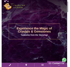 Treasures from the StoneAge - Crystals Gemstones International Shop