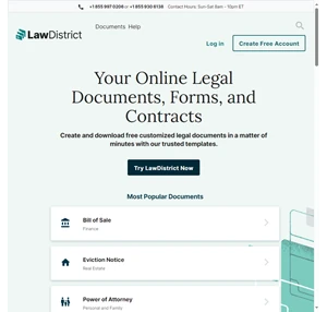 free online legal forms templates documents lawdistrict