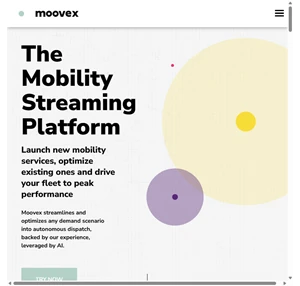 Moovex AI -The mobility streaming platform