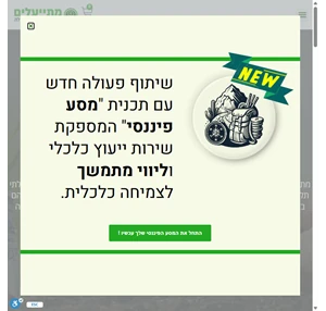 מתייעלים - יציבות פיננסית ופיתוח חשיבה לטווח ארוך בקרב הציבור