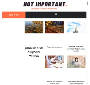 - לא חשוב - not important