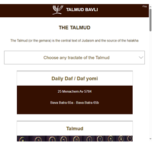 talmud - talmud bavli - lesson online - daf yomi - gemara - mishnah - talmud bavli